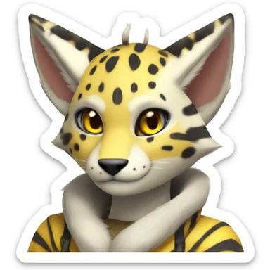 Anthro Metabee Medabee Renamon Zeraora Vernid Serval sticker