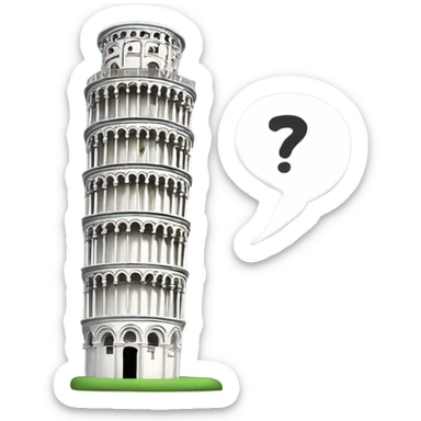 Leaning tower of Pisa  sticker