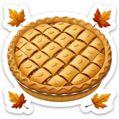 Apple pie autumn aesthetic  sticker