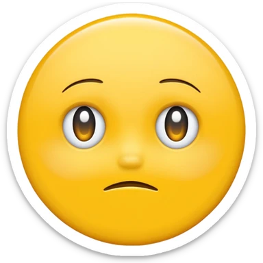 classic yellow emoji blank yellow circle no face sticker