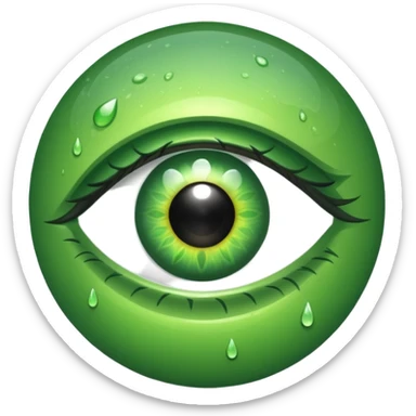 green eye sticker