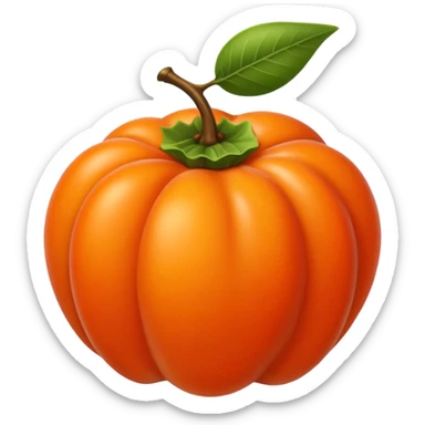 persimmon fruit sticker