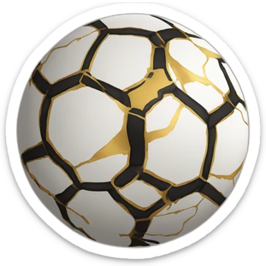 Kintsugi Soccer ball sticker