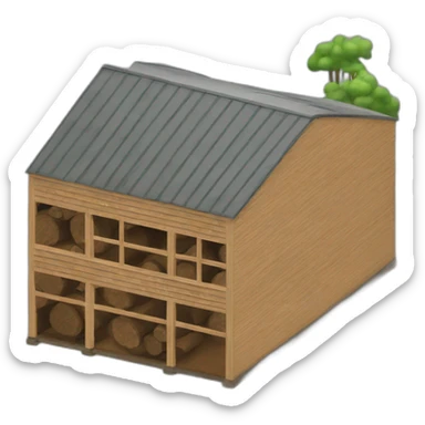 modern lumber factory sticker