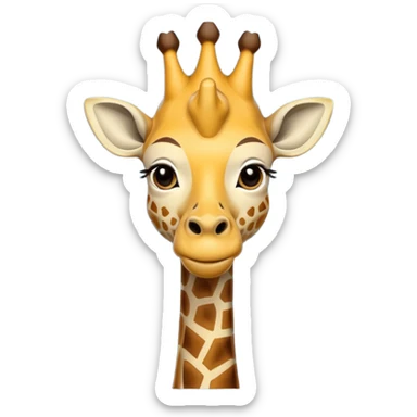 king giraffe sticker
