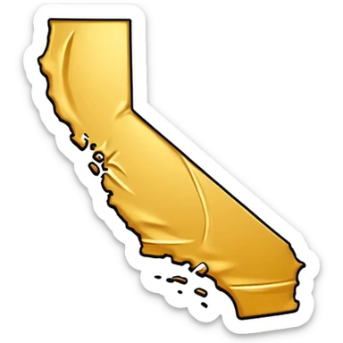 State Shape of California  sticker