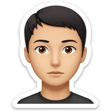 A person who has the sharpest jawline sticker