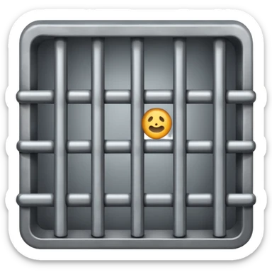 generate realistic prison cell bars sticker