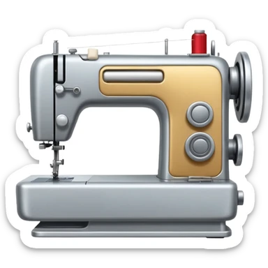A sewing machine sticker