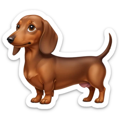 perro salchicha  sticker
