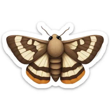 Moth sticker