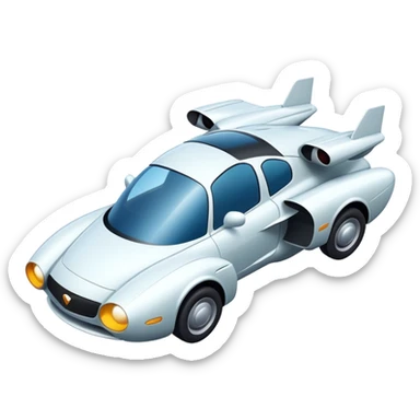 Un carro volador  sticker