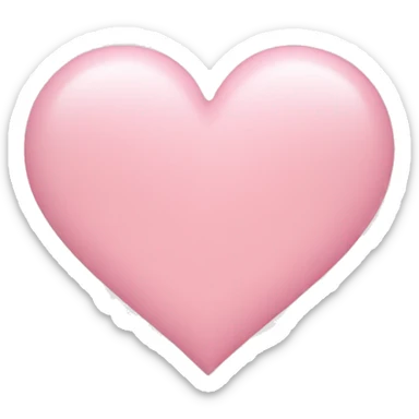 Light pink heart sticker