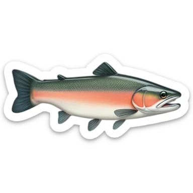 sucker-chinook-salmon sticker