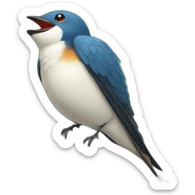 happy swallow sticker