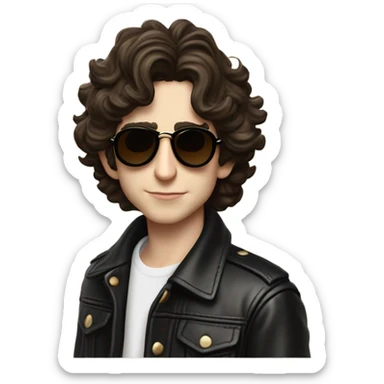 Timothy chalmet as bob dylan  sticker