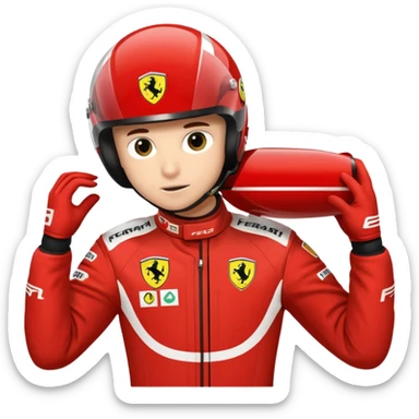 Scuderia ferrari f1 racer sticker