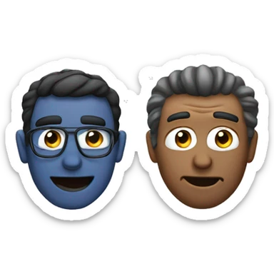 The scientist and the madman sticker