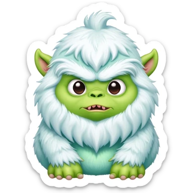 baby fat phoque grinch yeti sticker