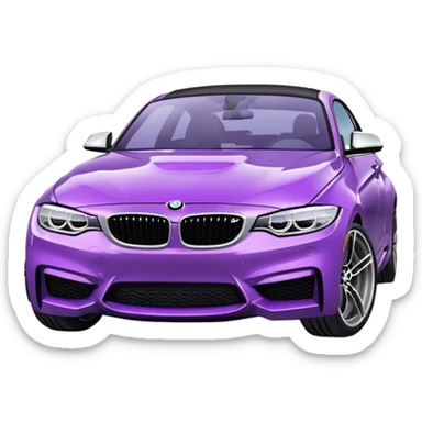 Bmw morado  sticker