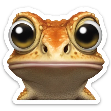 Toad-headed agama sticker