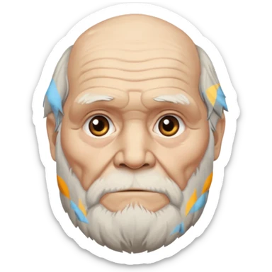 Charles darwin old sticker