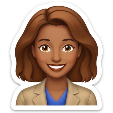 janine teagues from abbott elementary  sticker