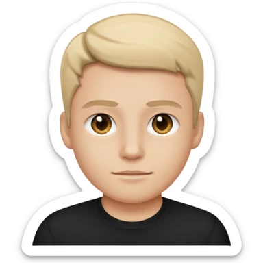 wearing black shirt sticker