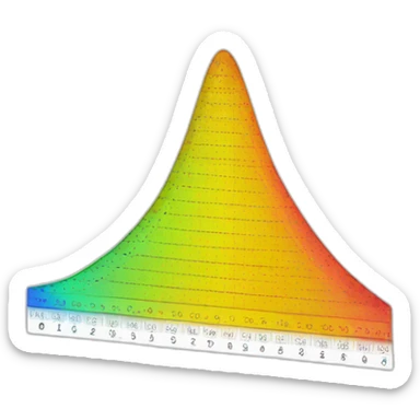 Normal distribution sticker