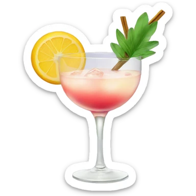 Aesthetic cocktail  sticker