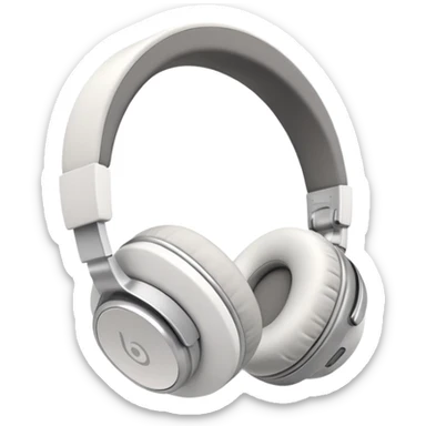 clean and minimal composition, elegant white ios18 headphones, soft natural lighting, smooth matte textures, modern masculine design, minimal background, calm and refined mood, cinematic soft shadows, high resolution sticker