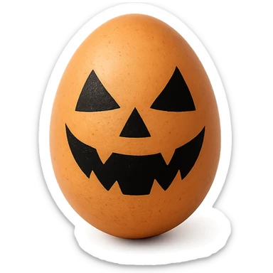 Halloween egg, remove background sticker
