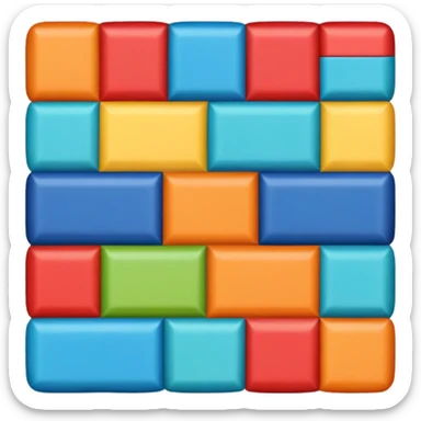 quilt in the shape of a battery icon emoji sticker