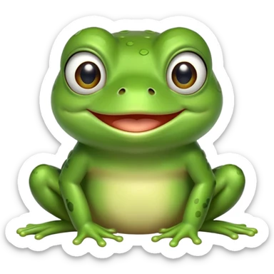 green frog meme character pepe sticker