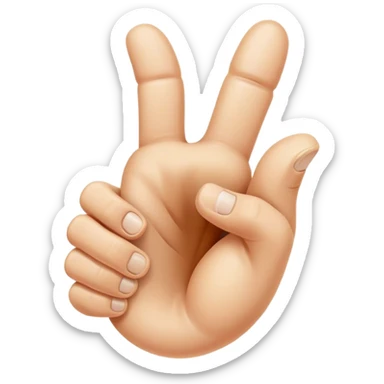 ear with a hand growing out of it thumbs up freaky sticker