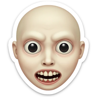 Super freaky but terrifying fsce sticker