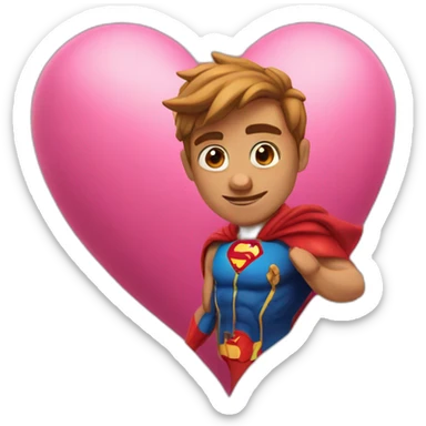 Superheart sticker