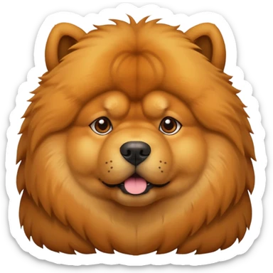 Chow chow dog sticker