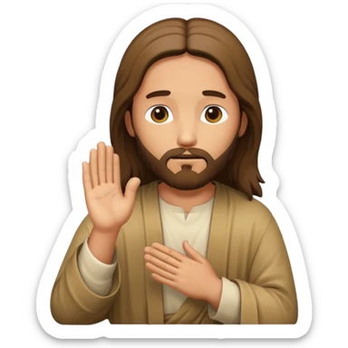 jesus christ pray sticker