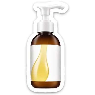 cleansing oil bottle sticker