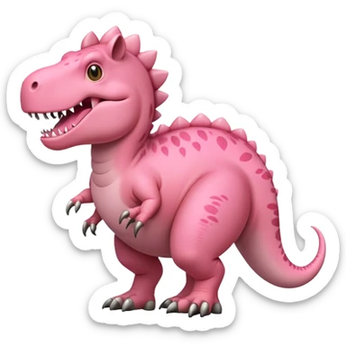 mix of a t-rex and a pig sticker
