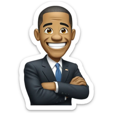 obama slurfing sticker