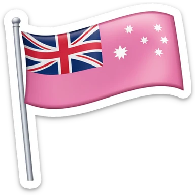Pink Australian Flag sticker