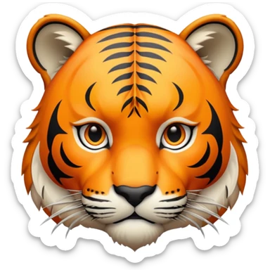 Very Dangerous tiger face sticker