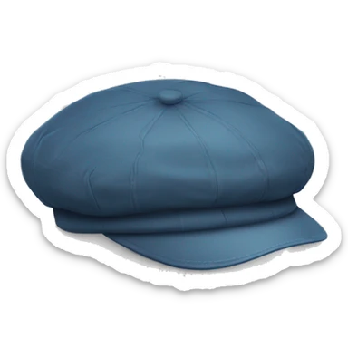 isolated big cloth flat cap sticker