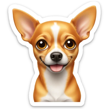Orange Chihuahua  sticker