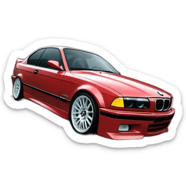 Bmw e36 de course sticker