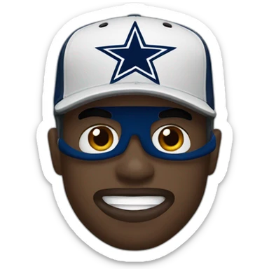 Dallas cowboys fan sticker