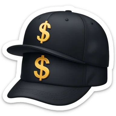 boné com simbolo de $ hype sticker