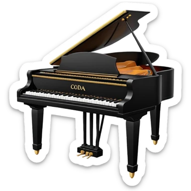 coda piano sticker
